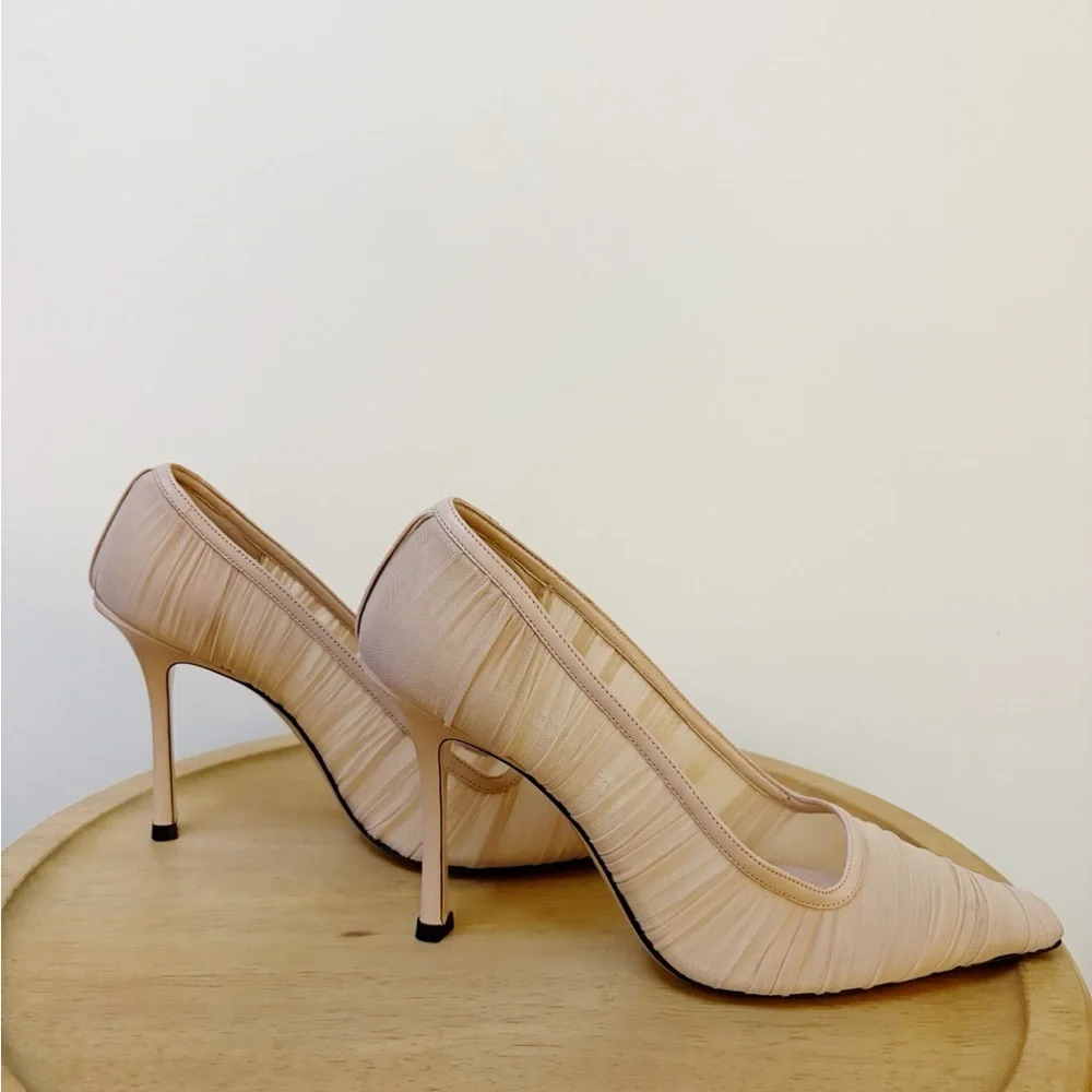 Jimmy Choo Lotta Tulle Pump Heel